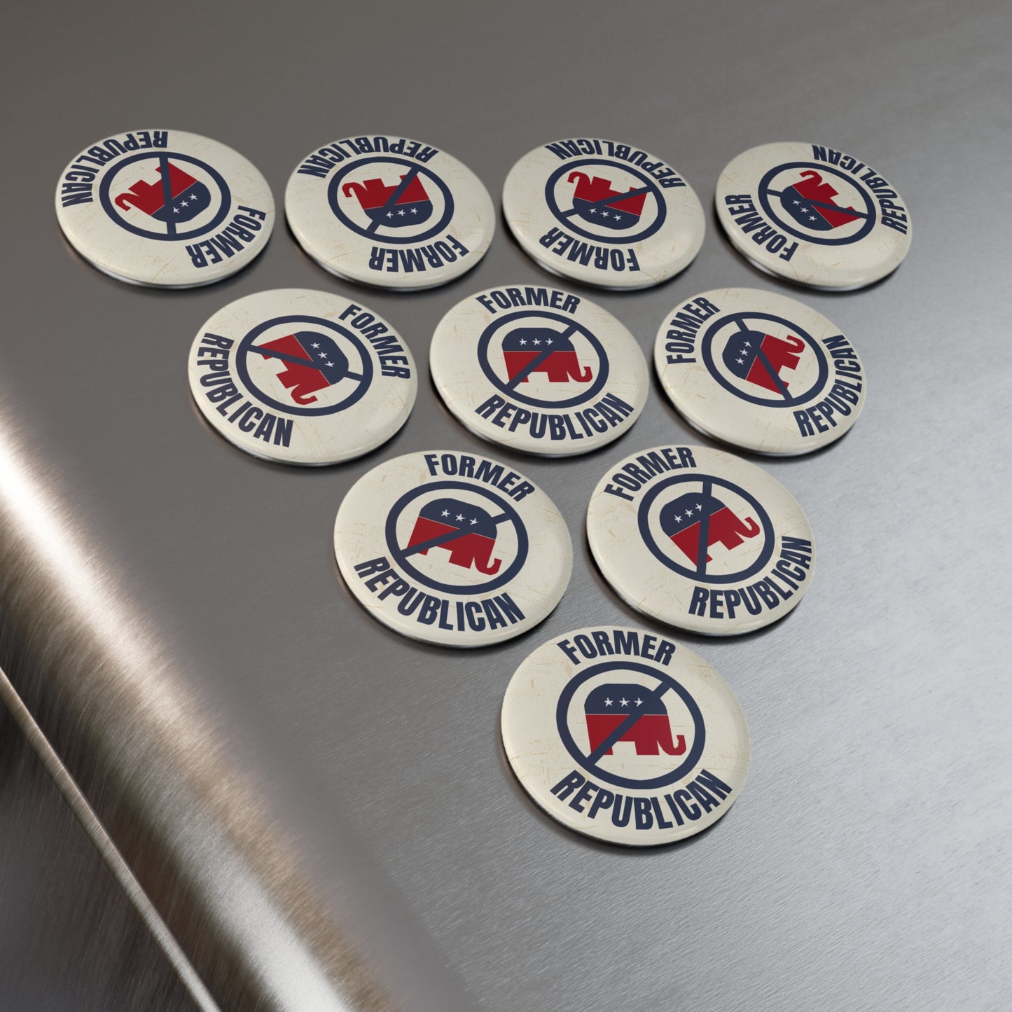 Magnet: "Former Republican," with Elephant Graphic