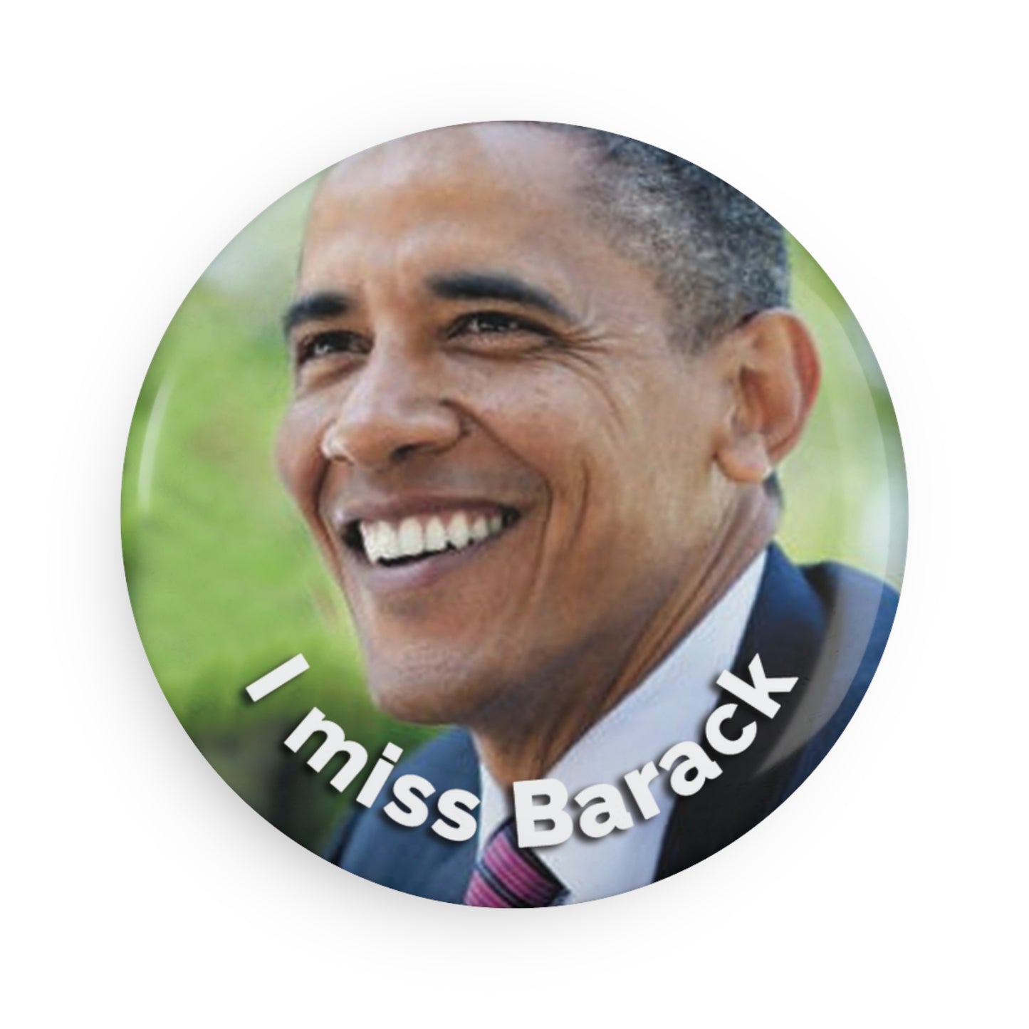 Button: "I Miss Barack," with Photo of Obama