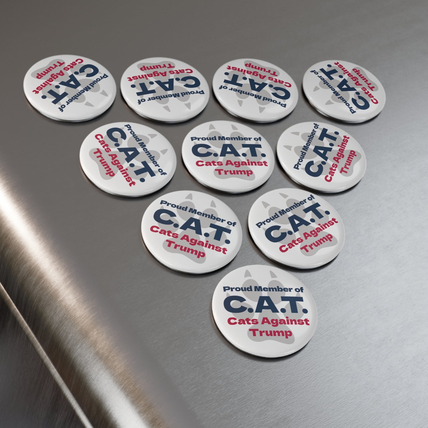 Magnet: "Proud Member of C.A.T.: Cats Against Trump"