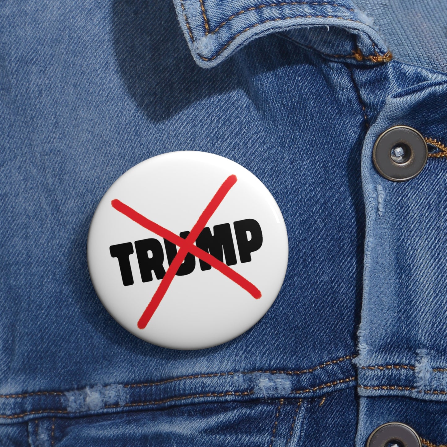 Button: "Trump" with Red X