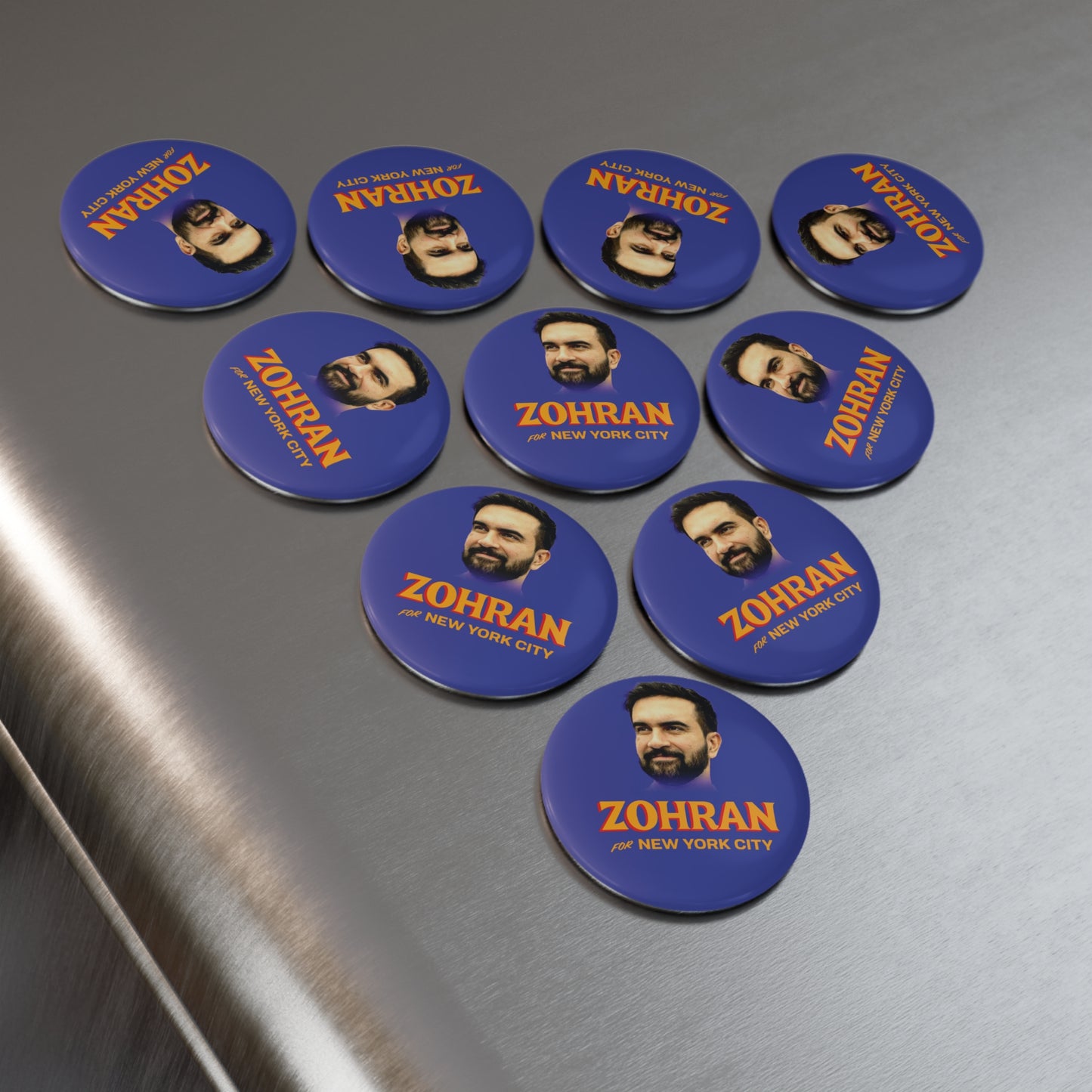 Magnet: "Zohran for New York City," with Zohran Mamdani Photo