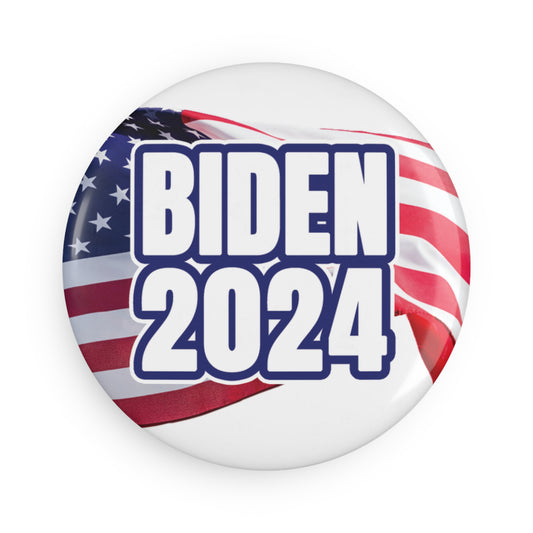 Button: Biden 2024 with American Flag