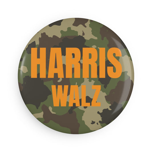 Button: Camoflauge: Harris Walz