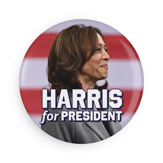 Button: Harris for President: Kamala Harris