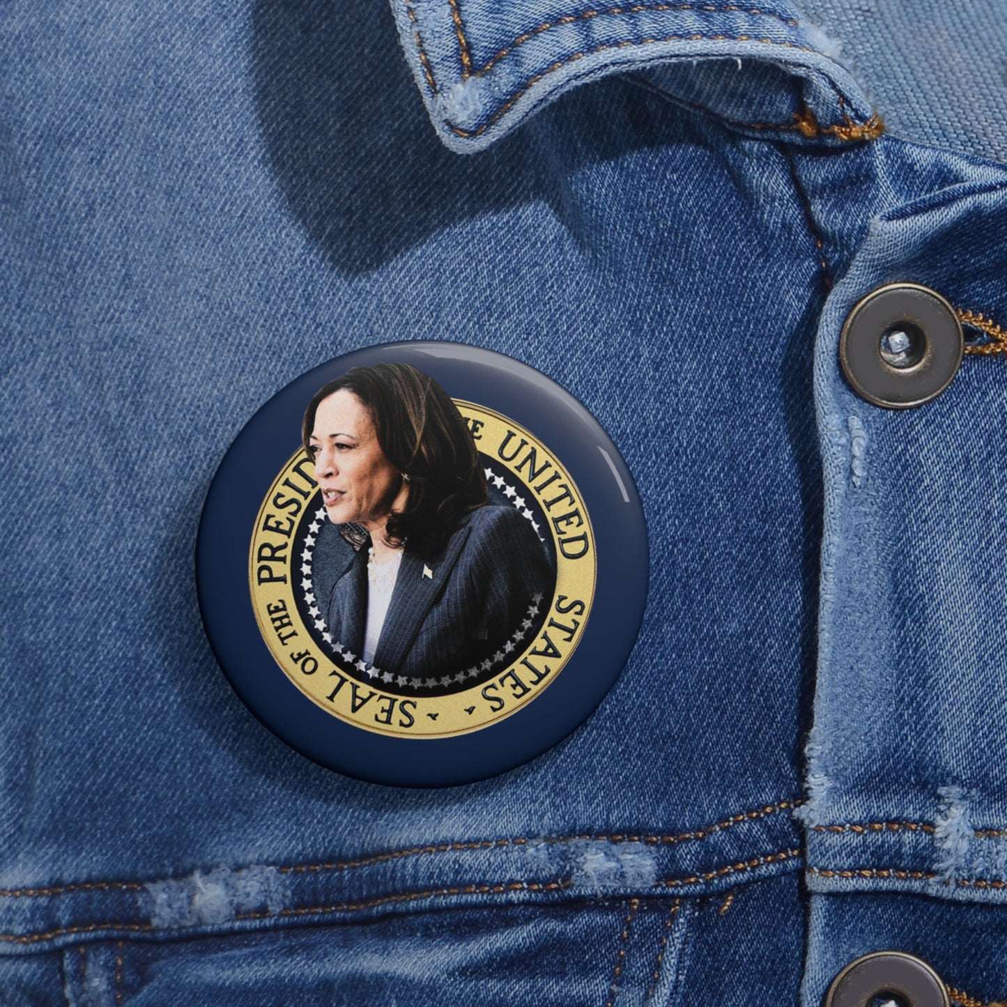 Button: Kamala Harris: Presidential Seal