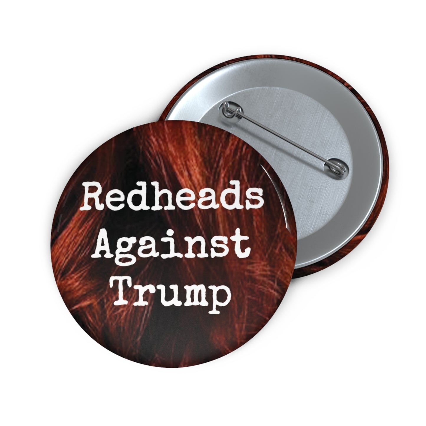 Button: "Redheads Against Trump”