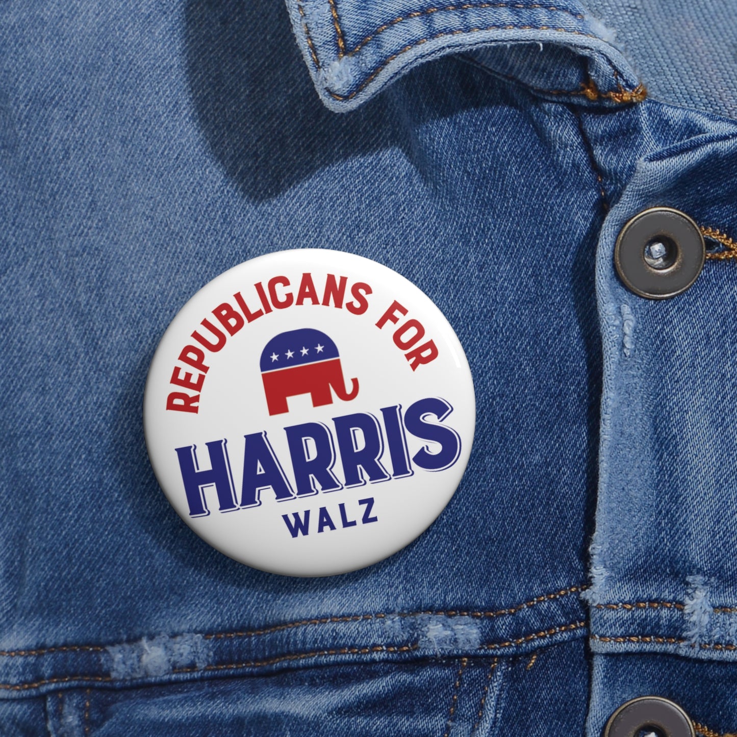 Button: Republicans for Harris