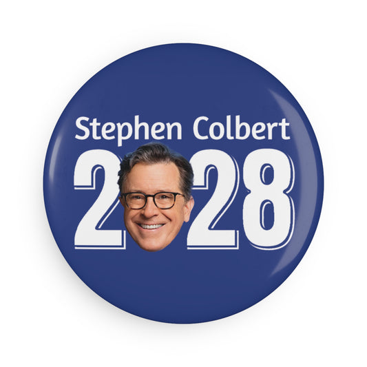 Button: "Stephen Colbert 2028"