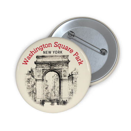 Button: "Washington Square Park, New York:" A Sketch from the Smithsonian