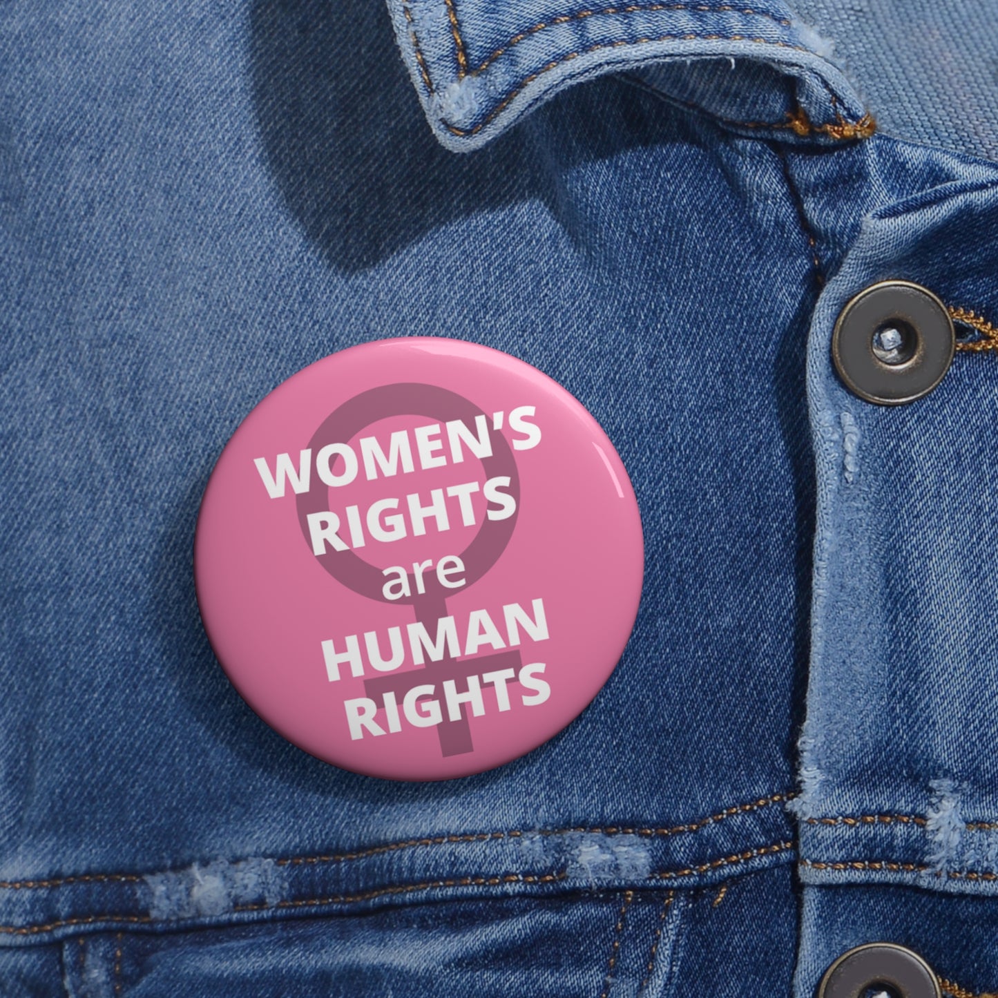 Button: "Women's Rights Are Human Rights"